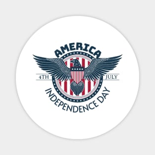 American Eagle Badge Magnet